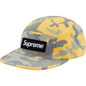 Supreme Yellow Camo Box Logo Hat